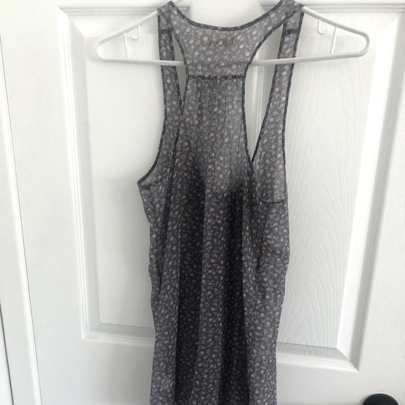 X-Small Sheer Aerie Long Tank Top - Picture 3 of 5